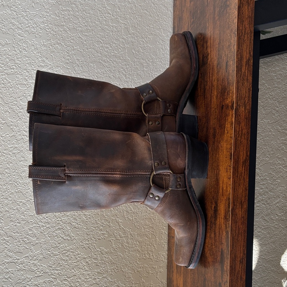 Frye Brown Heeled Boots